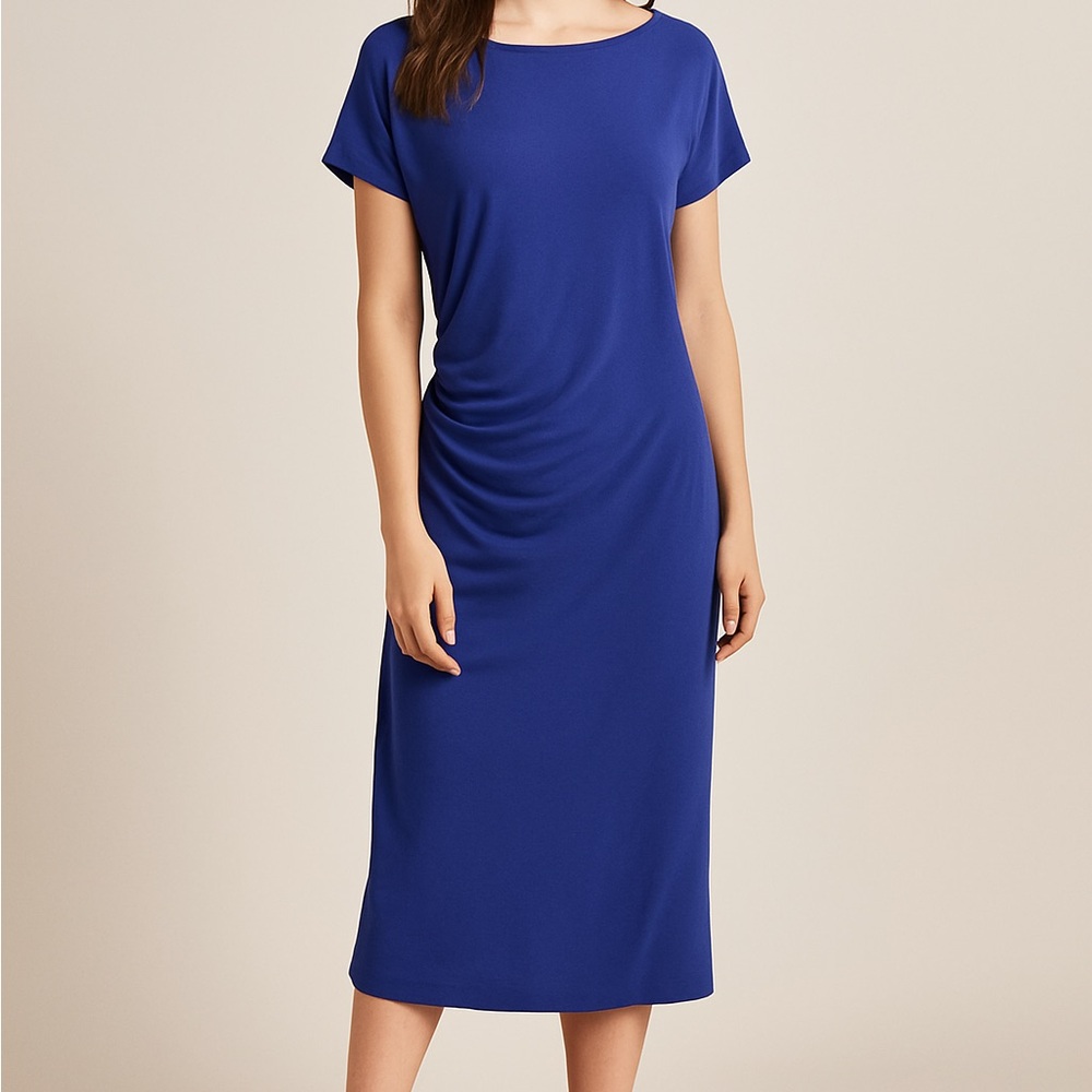 Pure Collection Royal Blue Midi Dress